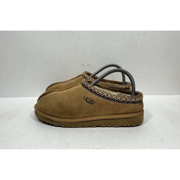 Ugg Tasman Slippers Chestnut Casual Suede Slip On 5252 Kids Size 6 Shoes - Picture 3 of 8